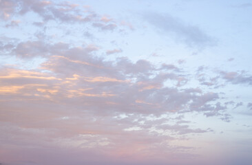 Clouds at Sunset sunrise pink orange cotton candy