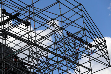 Backlit professional outdoor stage structure	
