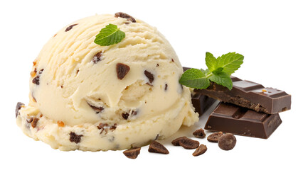 ice cream with chocolate