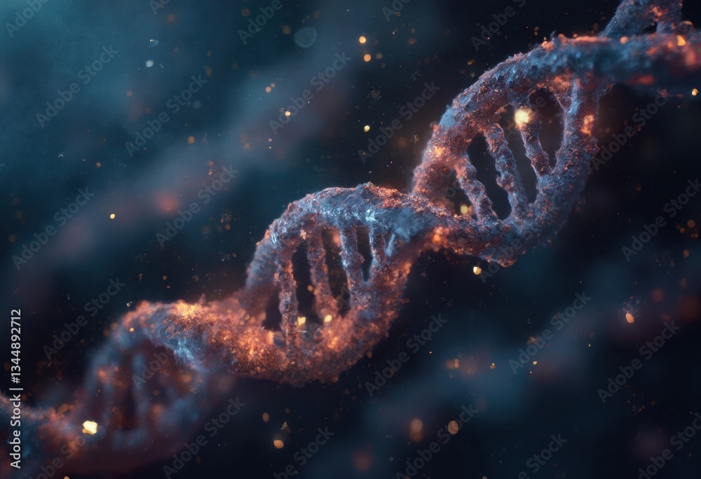 Poster double helix structure of dna molecule