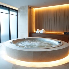 Luxury Hotel Spa Whirlpool Relaxation.