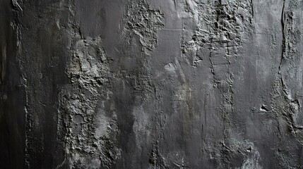 Rough Textured Dark Gray Concrete Wall for Background Use