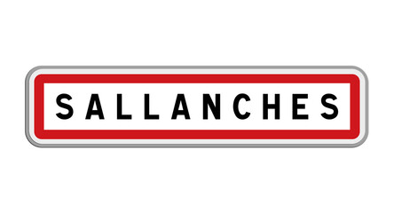 Panneau de Sallanches, Haute-Savoie, Auvergne-Rhône-Alpes