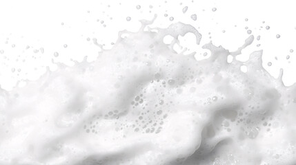Cleanser foam texture isolated on transparent background --ar 16:9