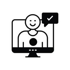 Online Consultation Vector icon
