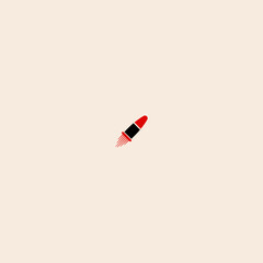 Bullet icon flat vector design. 