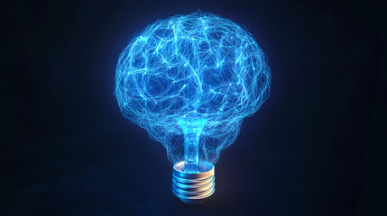Brain in the Shape of a Lightbulb