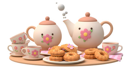 April Tea Party with Teapot