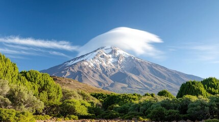 Fototapeta premium Majestic Snowy Mountain