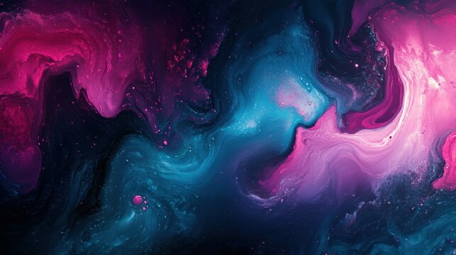 Ultrawide Wallpaper for macOS Ventura Featuring a Vibrant Magenta and Blue Design, Offering a Modern and Dynamic Aesthetic with Smooth Color Gradients and Contemporary Visuals