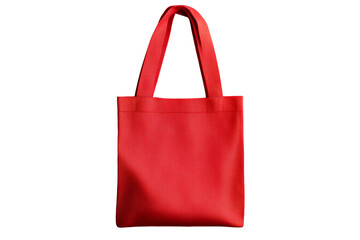 Bright red tote bag with sleek design for versatile usage