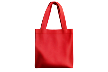Bright red tote bag with sleek design for versatile usage