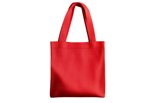 Bright red tote bag with sleek design for versatile usage