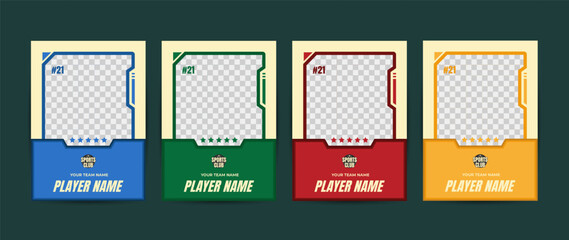 Four colorful frames for player profiles. Perfect for social media profile pictures and gaming platforms