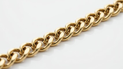 Obraz premium Close up of shiny gold chain jewelry highlighting luxury and elegance Ideal for fashion, accessorizing, and high end shopping themes