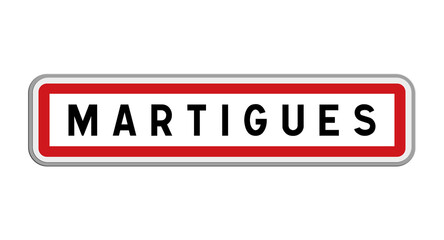 Panneau de Martigues, Bouches-du-Rhône, Provence-Alpes-Côte d’Azur