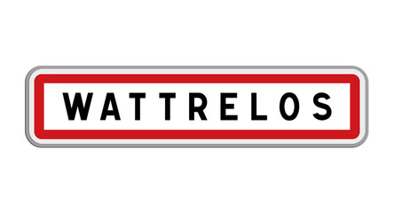 Panneau de Wattrelos, Nord, Hauts-de-France