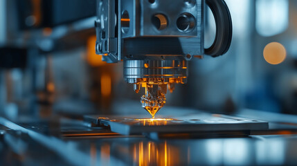Intricate Close-Up Of 3D Printer Manufacturing Precise Components With Advanced Layer Technology For Superior Quality