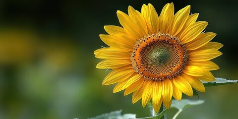 Obraz premium Vibrant sunflower in full bloom
