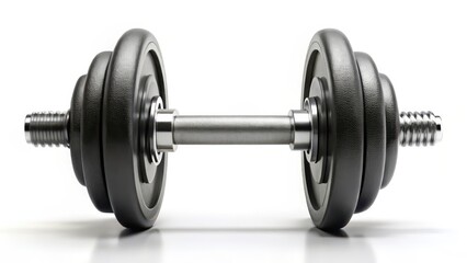 Fototapeta premium Dumbbell on White Background