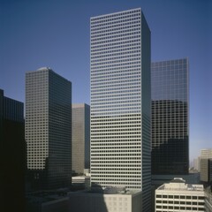 Fototapeta premium Downtown Skyscrapers in a Cityscape
