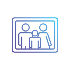 Family photo Vector icon