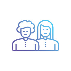 Couple Vector icon
