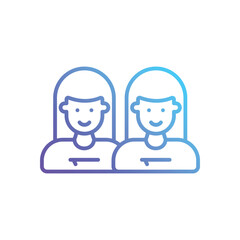 Twins Vector icon