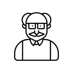 Grandfather Vector icon