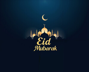 Eid Mubarak Greetings Card Design, Eid Mubarak post, Islamic concept vertical image