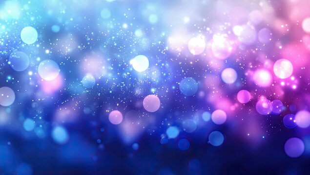 Colorful bokeh lights blur background