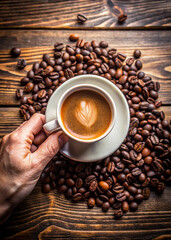 Freshly Roasted Coffee Beans and Espresso Delight
