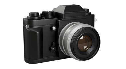 Modern Black Camera Graphic