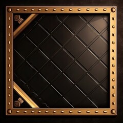 Ornate gold framed dark chocolate backdrop