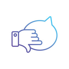 Bad Feedback Vector icon