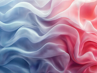 Obraz premium Clean abstract design with translucent shapes and soft pastel tones creating a modern and airy visual experience