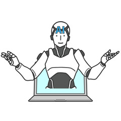 パソコンから飛び出て提案するAI