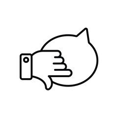 Bad Feedback Vector icon