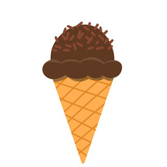 ice cream cone chocolate