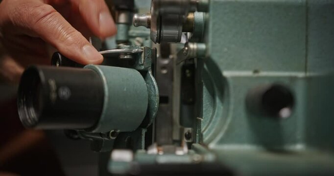 An InDepth CloseUp of the Maintenance and Repair Process of a Film Projector Unit