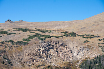 bare mountain tops Rocky Mountain National Park
