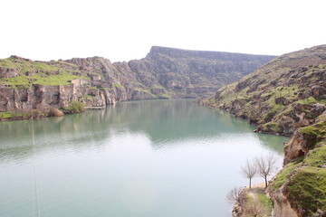 Obraz premium Wonderful Firat River Scene At Rumkale
