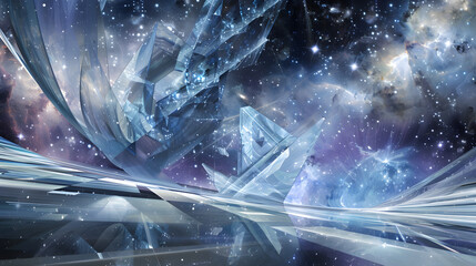 The Glass Structure in Deep Space: A Surreal Spectacle