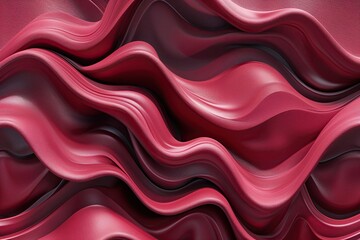 Obraz premium Elegant Ruby Canvas Seamless 3D Wave Texture Design