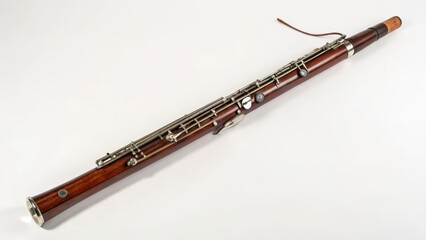 Bassoon on White Background