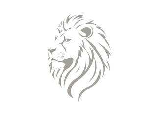 Lion logo design. Vector illustration.