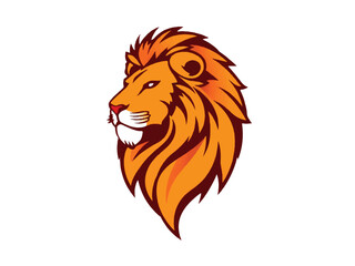 Lion logo design. Vector illustration.