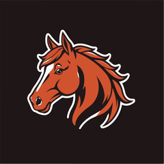 Horse logo. Horse Vector logo design. 