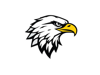 Eagle logo design. Eagle head vector logo, eagle icon. Vector illustration.