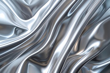 Polished Platinum Metallic Backdrop for Engaging Digital Marketing and Innovative Design Projects